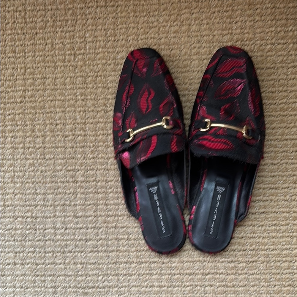 Steve Madden Red and Black Loafers